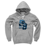 Mens Lace Hoodie Gray